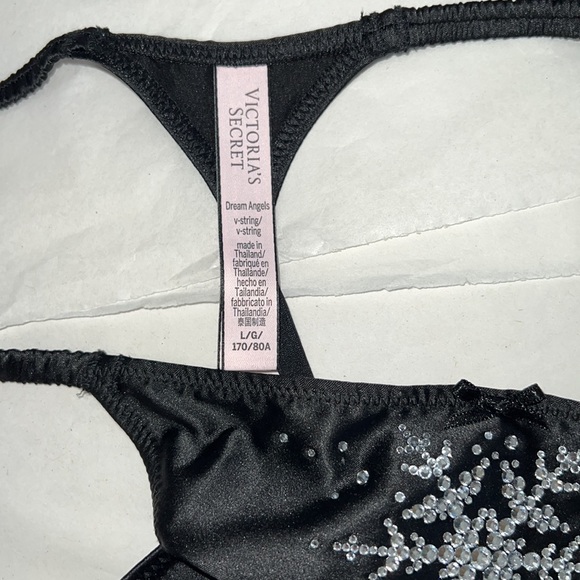 (L) Victoria's Secret Rhinestones Star VString Panty - Picture 13 of 14